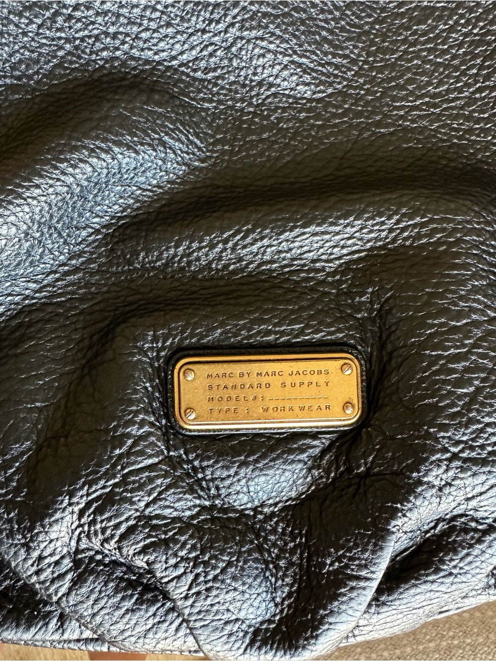 Marc by Marc Jacobs Black Leather Shoulder Hobo Bag - Picture 8 of 9